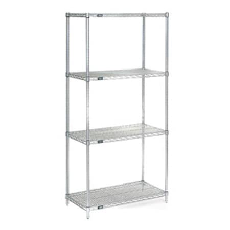 Designed To Furnish Nexel Chrome Wire Shelving, 24 x 24 x 74 in. DE2968593